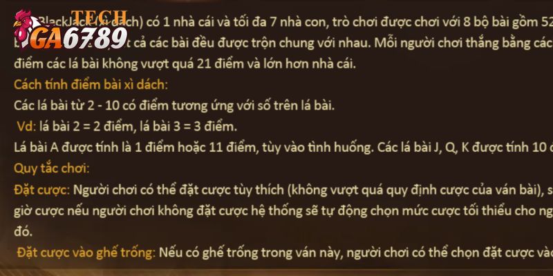 Chú ý khi chơi game bài xì dách